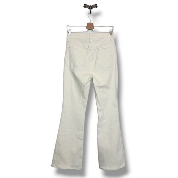 Rag & Bone Casey High Rise Flare Jean In Ecru 31 - Picture 5 of 9